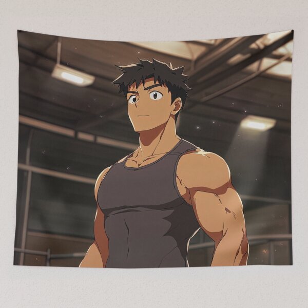 Item preview, Bodybuilder | Anime style designed and sold by ComicsFactory.