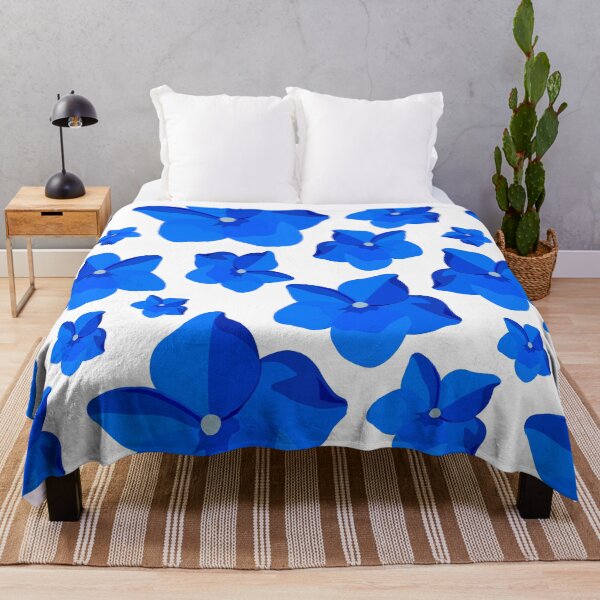 Item preview, Blue Flower Simple Drawing Design Pattern designed and sold by AveryZi.