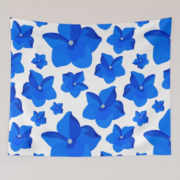 Item preview, Blue Flower Simple Drawing Design Pattern designed and sold by AveryZi.