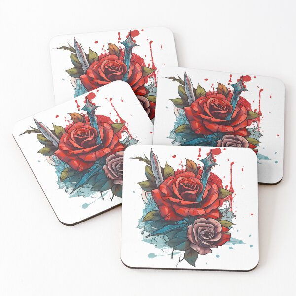 Item preview, roses and knives designed and sold by javierparra.