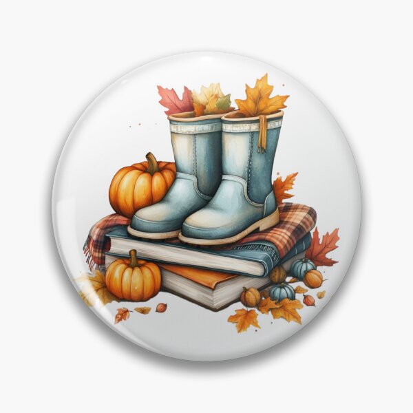 Item preview, Fall Vibes, Boots, Pumpkins & Books designed and sold by KSimpson838.