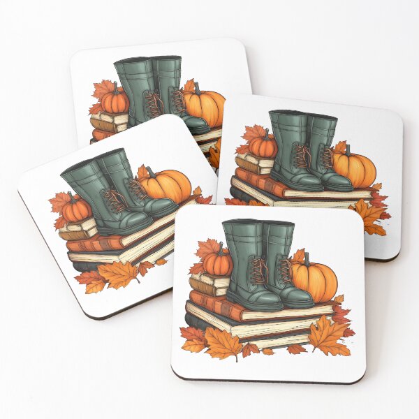 Item preview, Boots, Books, Pumpkins & Leaves designed and sold by KSimpson838.