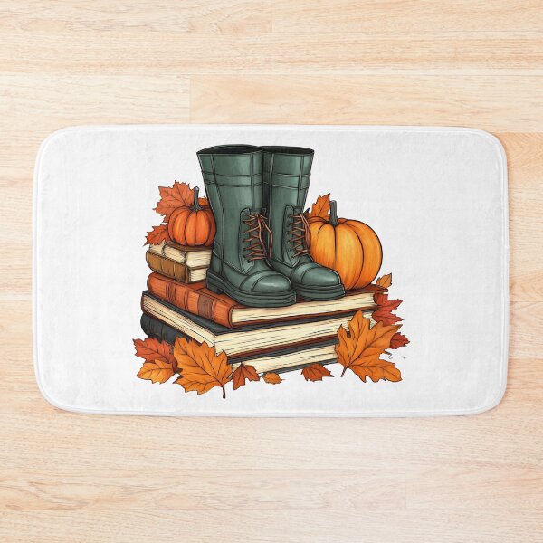 Item preview, Boots, Books, Pumpkins & Leaves designed and sold by KSimpson838.