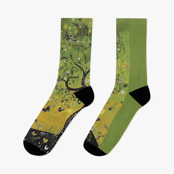 Item preview, Butterflies and a Tree in Spring Filled with Green designed and sold by MaryFiore.