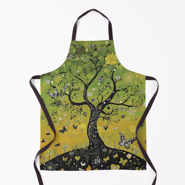 Item preview, Butterflies and a Tree in Spring Filled with Green designed and sold by MaryFiore.