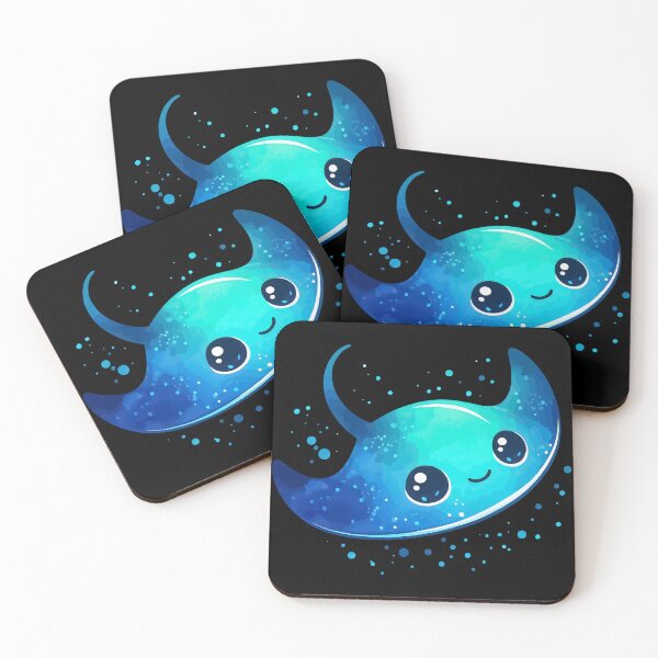 Item preview, Kawaii Manta Ray Watercolor designed and sold by TomFrontierArt.
