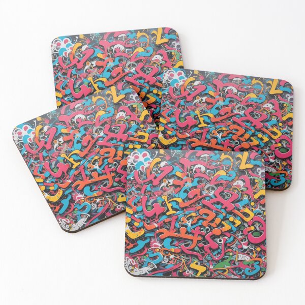 Item preview, Colorful Kanji Tags, Street Art, Graffiti Pattern designed and sold by Burn-Ego.