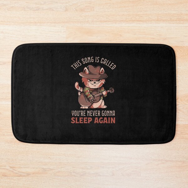 Item preview, Never Sleep Again Song - Dark Funny Sarcasm Horror Movie Cat Gift designed and sold by EduEly.