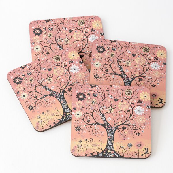 Item preview, Flowers and a Tree in Spring Filled with Pink designed and sold by MaryFiore.