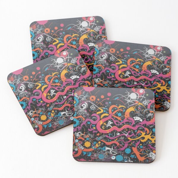 Item preview, Colorful Street Art, Asian Graffiti, Pattern designed and sold by Burn-Ego.