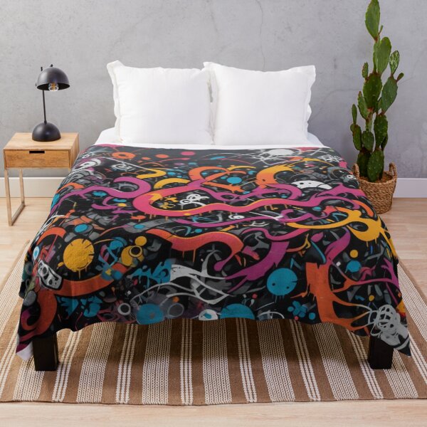Item preview, Colorful Street Art, Asian Graffiti, Pattern designed and sold by Burn-Ego.
