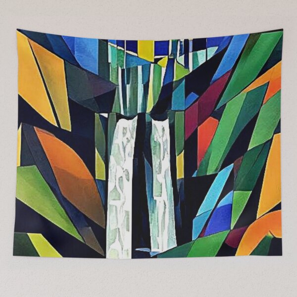 Item preview, Waterfall cascades down the mountain 2 designed and sold by George Hutton Hunter.