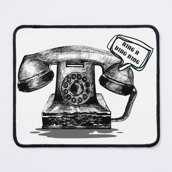 Item preview, Vintage nostalgic black and white telephone T Shirt designed and sold by Millie8282.