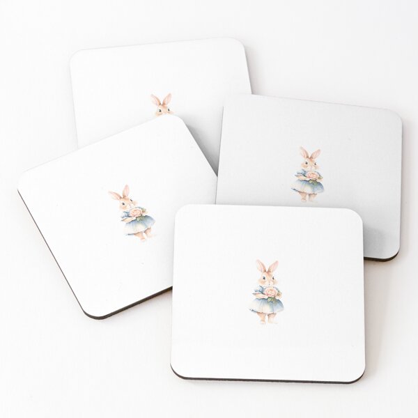 Item preview, Cute bunny and peony designed and sold by Victoria Riabov.