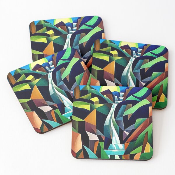 Item preview, Waterfall cascades down the mountain 4 designed and sold by George Hutton Hunter.