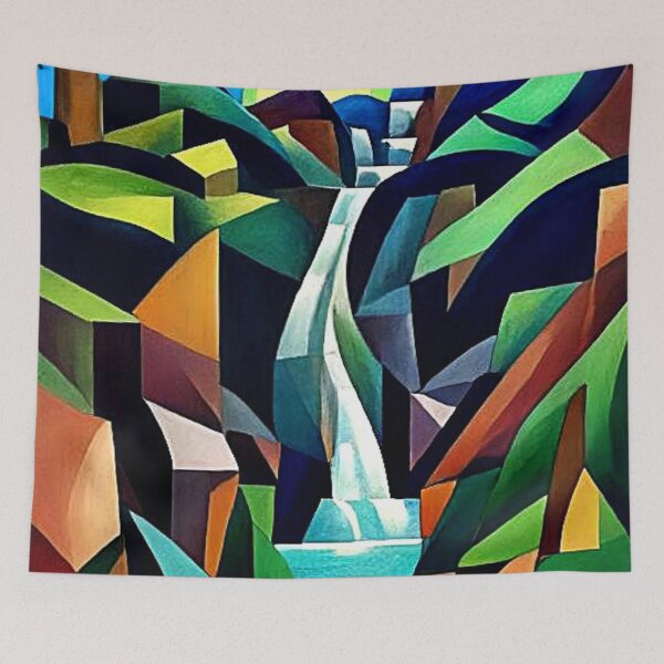 Item preview, Waterfall cascades down the mountain 4 designed and sold by George Hutton Hunter.