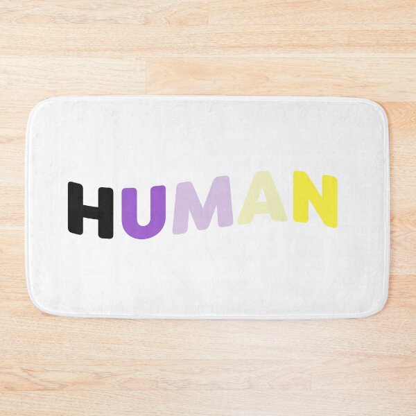 Item preview, HUMAN (curved) - Nonbinary designed and sold by Skyler Orion X.