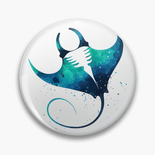 Item preview, Sketchy Manta Ray Watercolor designed and sold by TomFrontierArt.