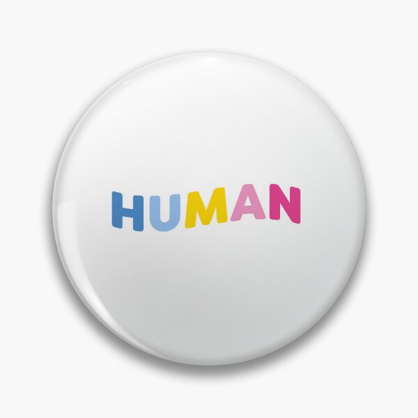 Item preview, HUMAN (curved) - Pansexual designed and sold by Skyler Orion X.