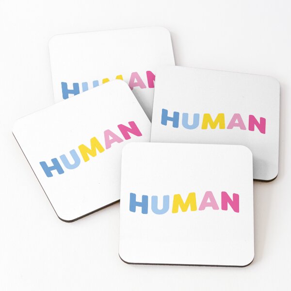 Item preview, HUMAN (curved) - Pansexual designed and sold by Skyler Orion X.