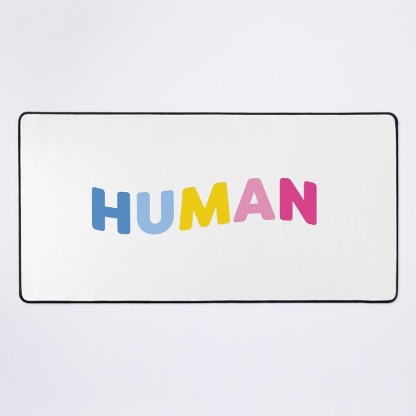 Item preview, HUMAN (curved) - Pansexual designed and sold by Skyler Orion X.