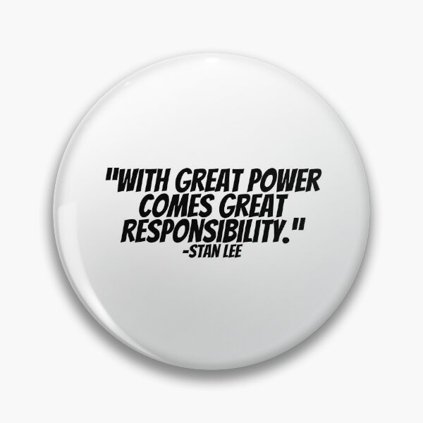 Item preview, Stan Lee - With Great Power Comes Great Responsibility  designed and sold by CharmStudio.