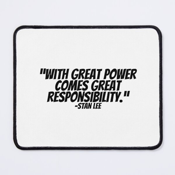 Item preview, Stan Lee - With Great Power Comes Great Responsibility  designed and sold by CharmStudio.