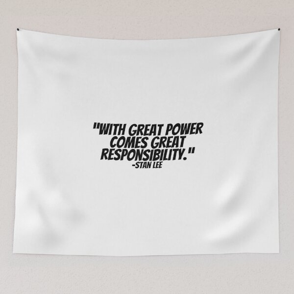 Item preview, Stan Lee - With Great Power Comes Great Responsibility  designed and sold by CharmStudio.
