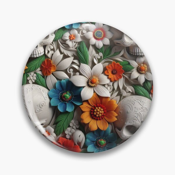 Item preview, Floral Hidden Skull designed and sold by DeeCeeFashion.