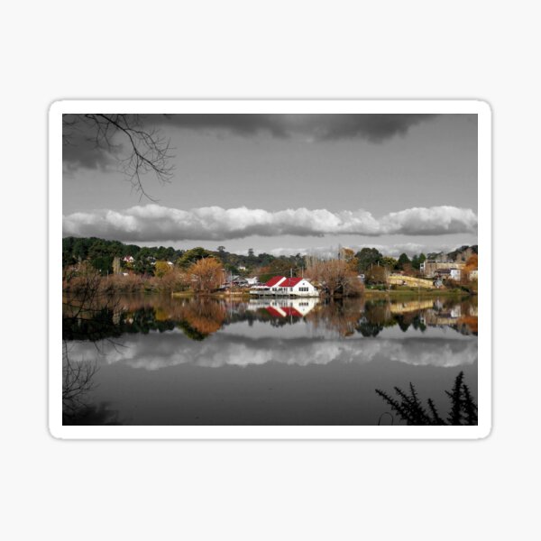 Lake Daylesford Winter Reflections Sticker