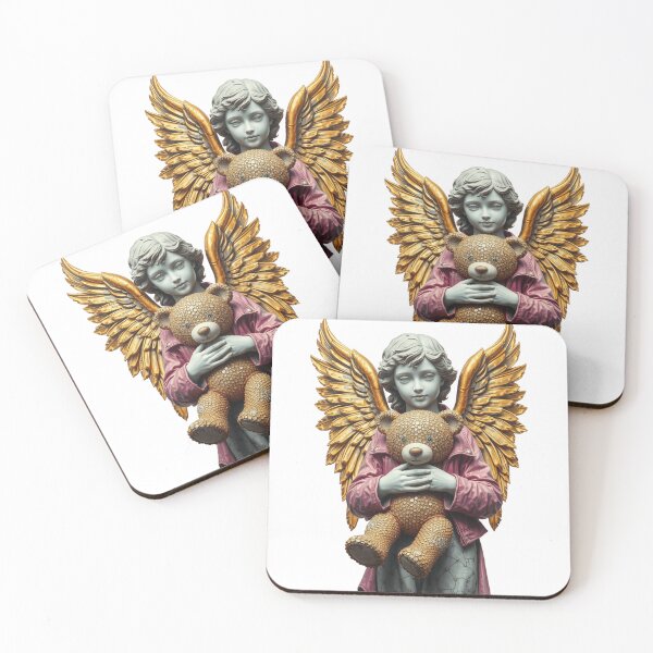 Item preview, Golden, beautiful angel, luxury diamond, teddy bear designed and sold by TaliaShin.