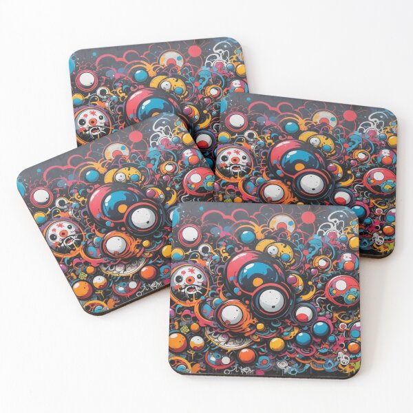 Item preview, Abstract Circles Bubbles, Street Art Pattern, Japan designed and sold by Burn-Ego.