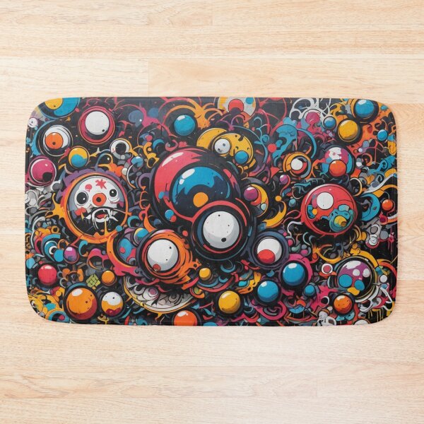 Item preview, Abstract Circles Bubbles, Street Art Pattern, Japan designed and sold by Burn-Ego.