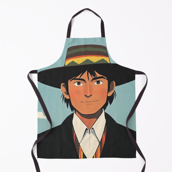 Item preview, Bolivian man, portrait | Anime style designed and sold by ComicsFactory.