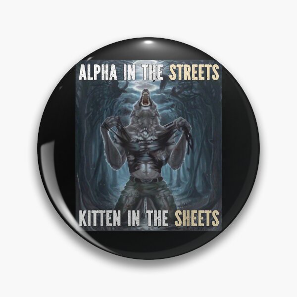 Item preview, Alpha In The Streets Funny Cringe Werewolf Meme Wolf designed and sold by VerdePlantTees.