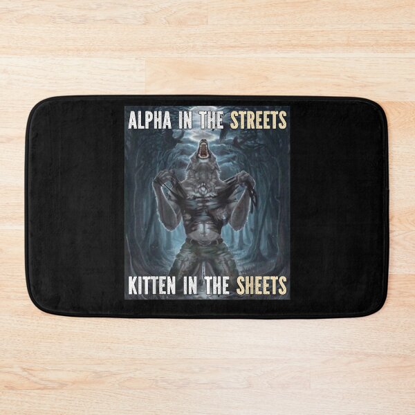 Item preview, Alpha In The Streets Funny Cringe Werewolf Meme Wolf designed and sold by VerdePlantTees.