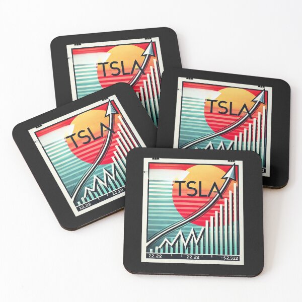 Item preview,  Tesla stock price designed and sold by TEEJAMBOREE.