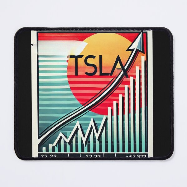 Item preview,  Tesla stock price designed and sold by TEEJAMBOREE.