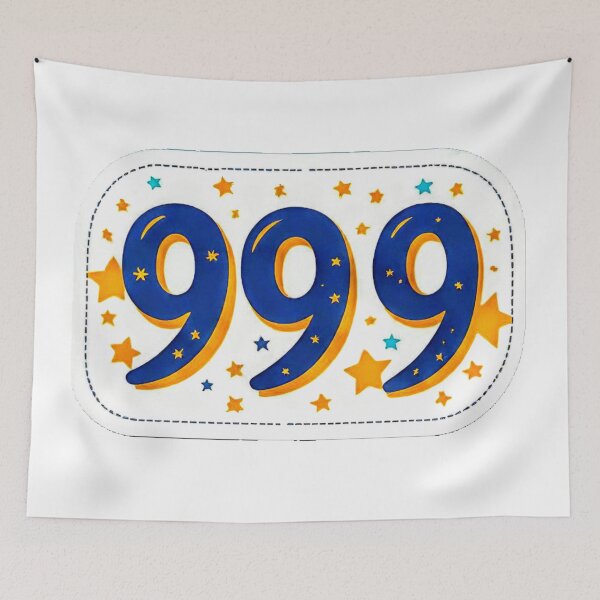 Item preview, Number 999 sticker. designed and sold by Giulivo Store Graphic.