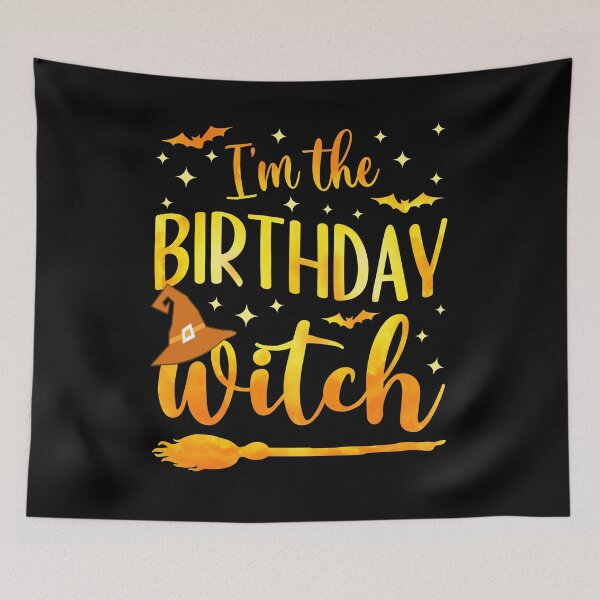 Item preview, I’m The Birthday Witch Funny Halloween Cute October Birthday Matching Group Costume  designed and sold by Bad Kitty Designz.
