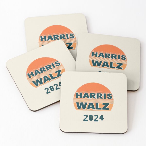 Item preview, Harris Walz 2024 Retro Sunrise Campaign Design designed and sold by Retro Travel Design.