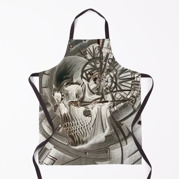 Item preview, Reverse Mechanical Skull Sketch designed and sold by MatrixTattoo.
