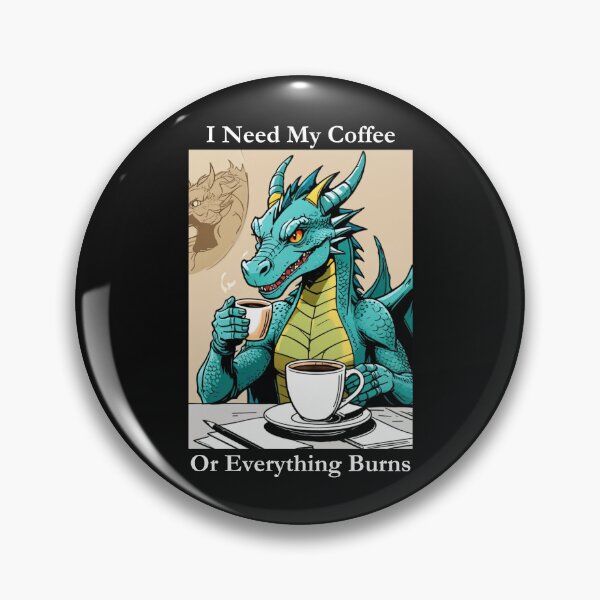 Item preview, I Need My Coffee Or Everything Burns Classic Black Tee designed and sold by GeekySexyCool.