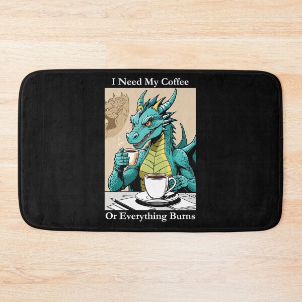 Item preview, I Need My Coffee Or Everything Burns Classic Black Tee designed and sold by GeekySexyCool.