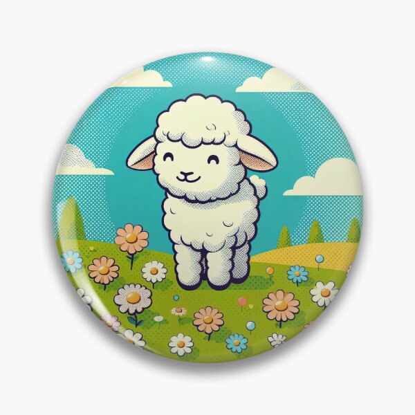 Item preview, Cute Lamb Pop Art Style designed and sold by artofuniverse.