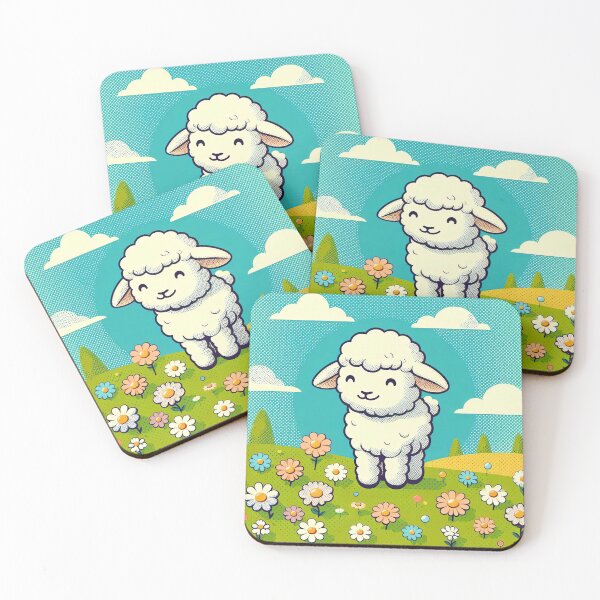 Item preview, Cute Lamb Pop Art Style designed and sold by artofuniverse.