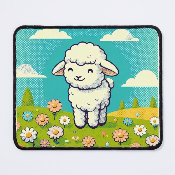 Item preview, Cute Lamb Pop Art Style designed and sold by artofuniverse.