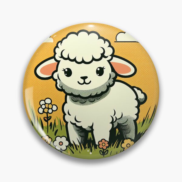 Item preview, Cute Lamb Pop Art Style designed and sold by artofuniverse.