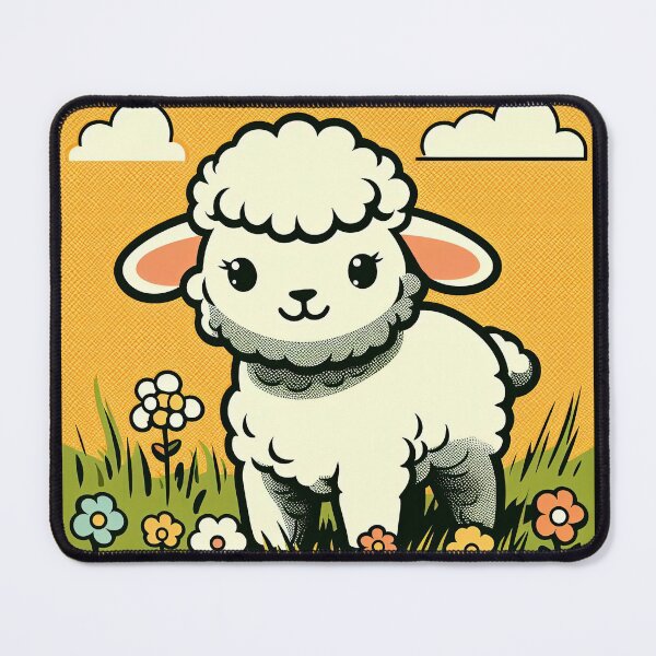 Item preview, Cute Lamb Pop Art Style designed and sold by artofuniverse.