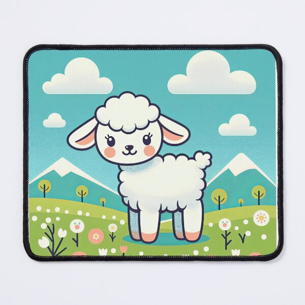 Item preview, Cute Lamb Pop Art Style designed and sold by artofuniverse.
